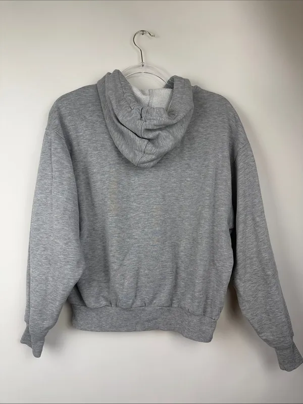 Alo Yoga Heather Grey Accolade Oversized Hoodie Sweatshirt Size XS - Image 5