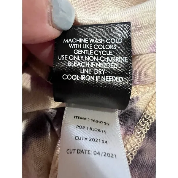 Torrid Super Soft Knit Multi Color Tie Dye Round Neck Pullover Top 1/1X Boho - Image 7