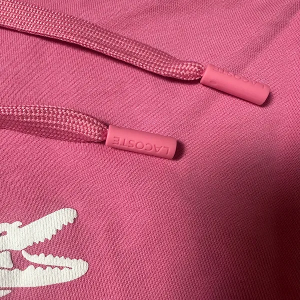 Lacoste Bubblegum Pink Hoodie Sweatshirt - Image 4