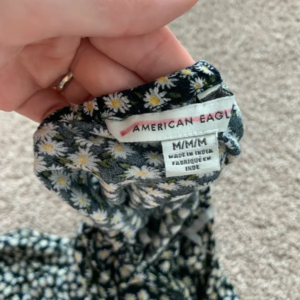 American Eagle sunflower pattern halter dress - Image 5