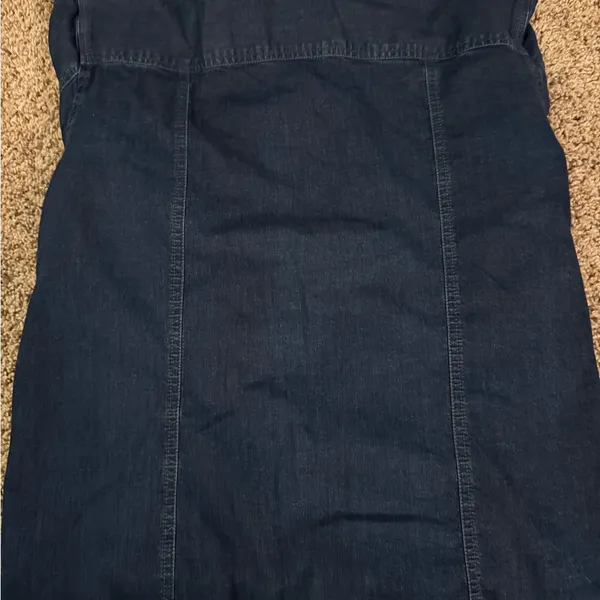 Chico's Dark Blue Denim Shirt - Image 2