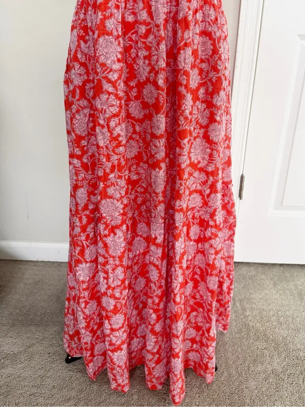 Free People Bonita Printed Boho Midi Dress Size Medium - Image 5