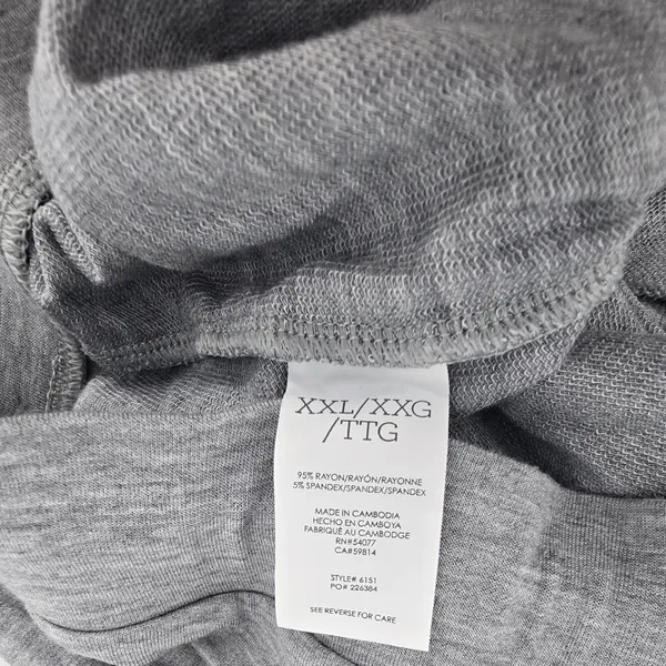Cabi Summer‎ Jumpsuit Womens XXL Heather Gray 6151 Sleeveless Keyhole Wide Leg - Image 5