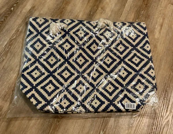 Summer & Rose Blue Aztec Rope Tote - Image 2