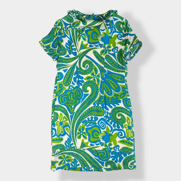 Skirtin Around Tropical‎ Floral print Silk dress Size 2 - Image 8
