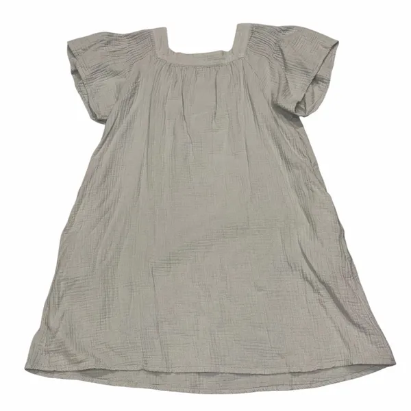 Madewell Glassware Blue Lightspun Butterfly Square Neck Cotton Gauze Mini Dress - Image 6
