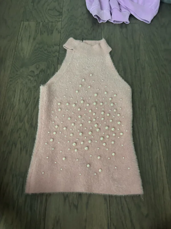 Zara Pink Pearl Top - Image 2