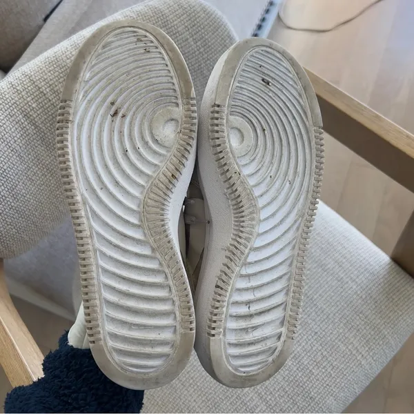 Nike Womens Court Vision Alta TXT Low Top Sneakers in Cream / Tan - Image 7