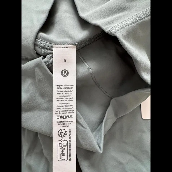 Lululemon Align High Rise 23” Crater Blue Size 6 NWT - Image 6