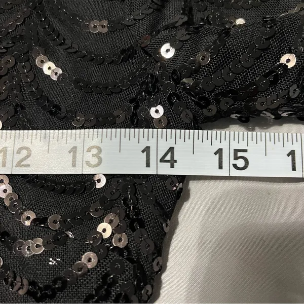 Lulu’s Star Dust Black Sequin Bodycon Dress Size XS - Image 9