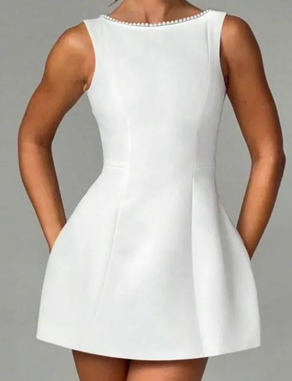 SheIn White mini dress - Image 3