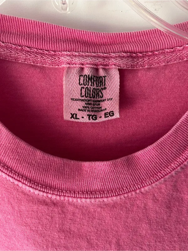 Comfort Colors Pink 'Hold The Line' Graphic Short Sleeve Tee Jennifer Hudson xl - Image 2