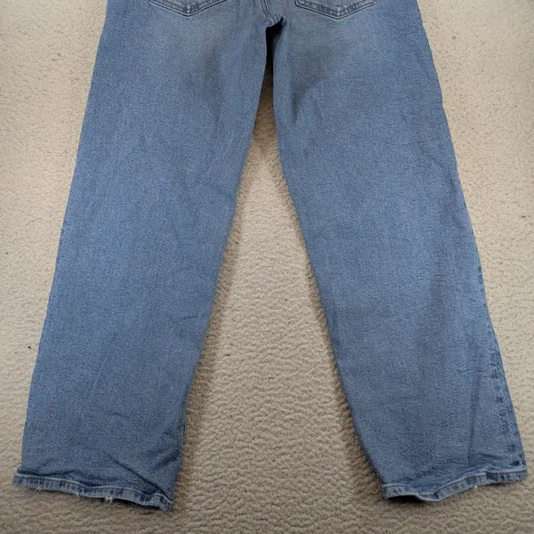 American Eagle Strigid Stovepipe High Rise Straight Leg Jeans Light Wash Women 4 - Image 9