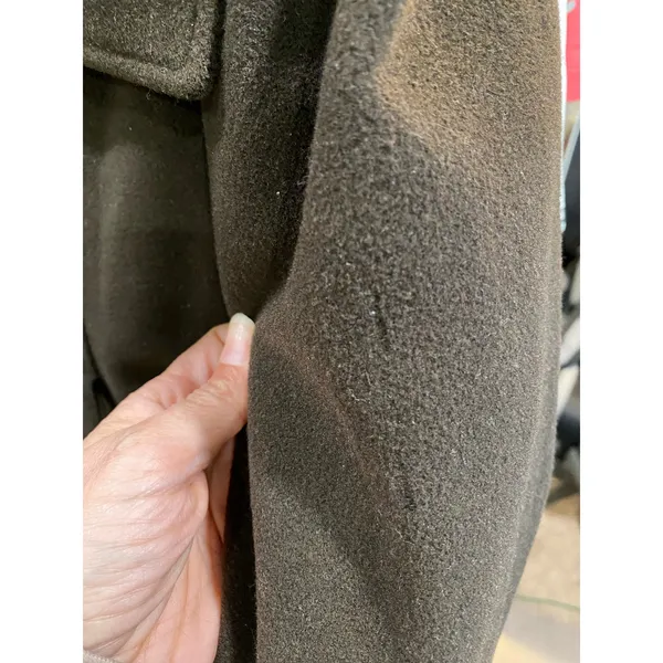 Cole Haan Chocolate Pea Coat Jacket Sz 10 - Image 7