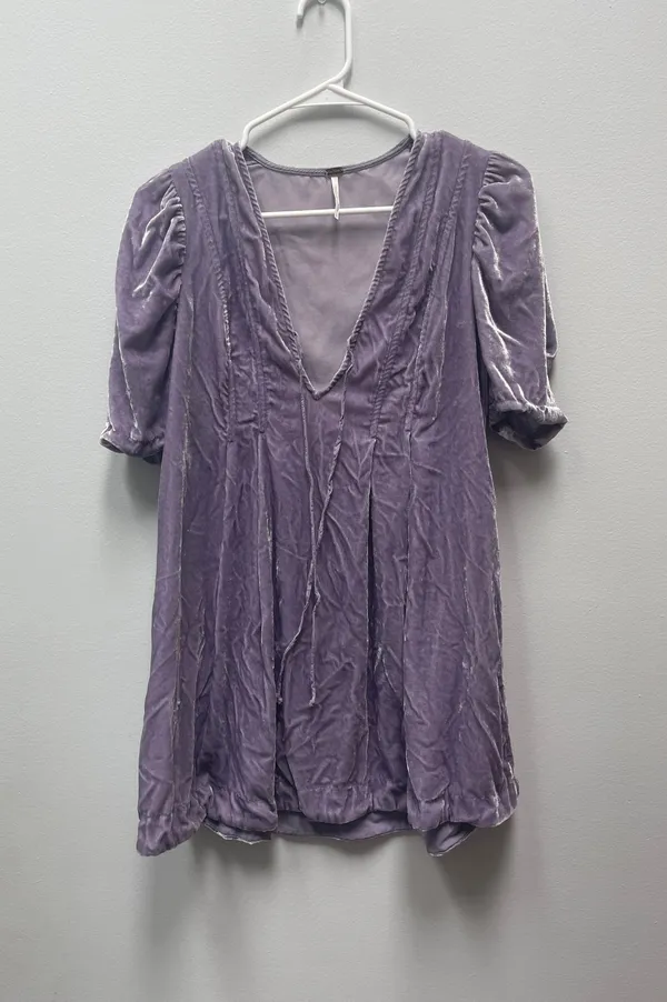 Free People Purple Mini Dress - Image 3