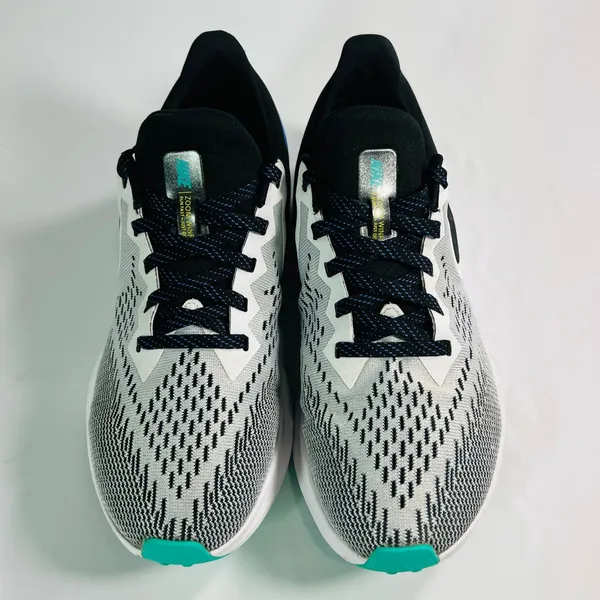 Nike Air Zoom Winflo 6 Black White Oracle Aqua‎ Women 8.5 Running Shoes AQ8228 - Image 2