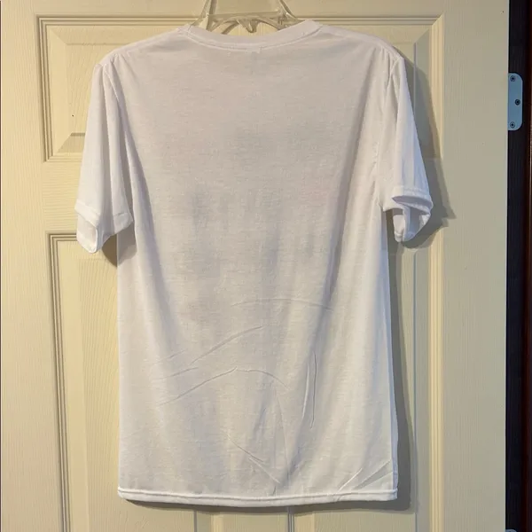 Jerzees Kansas City Chiefs Graphic Tee White Leopard, Plaid, & Plain Arrowheads Small - Image 4