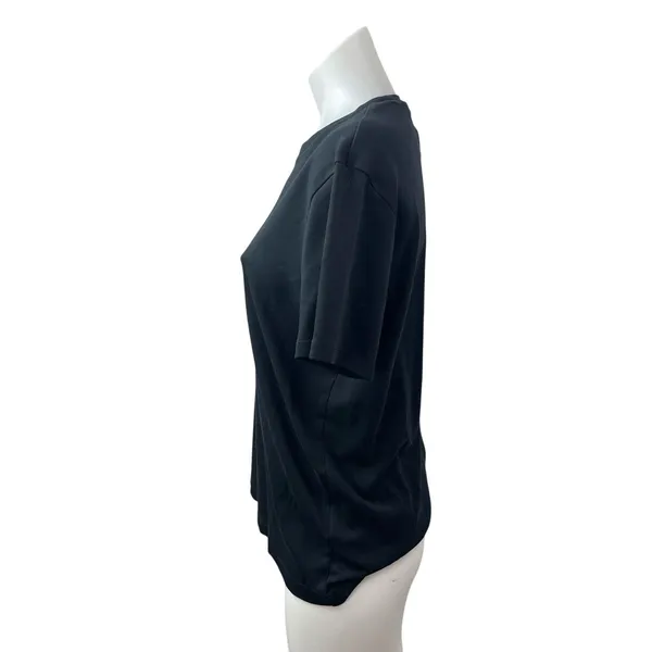 Banana Republic Women's Black Short Sleeve Crew Neck T Shirt Tee Top Size M - Image 3