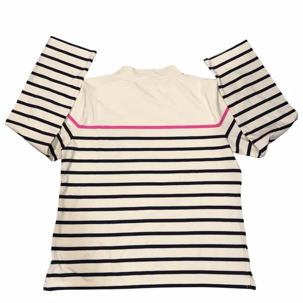 NEW Talbots Sequin Ribbon Stripe Mockneck Long Sleeve Top size Petite Medium - Image 4