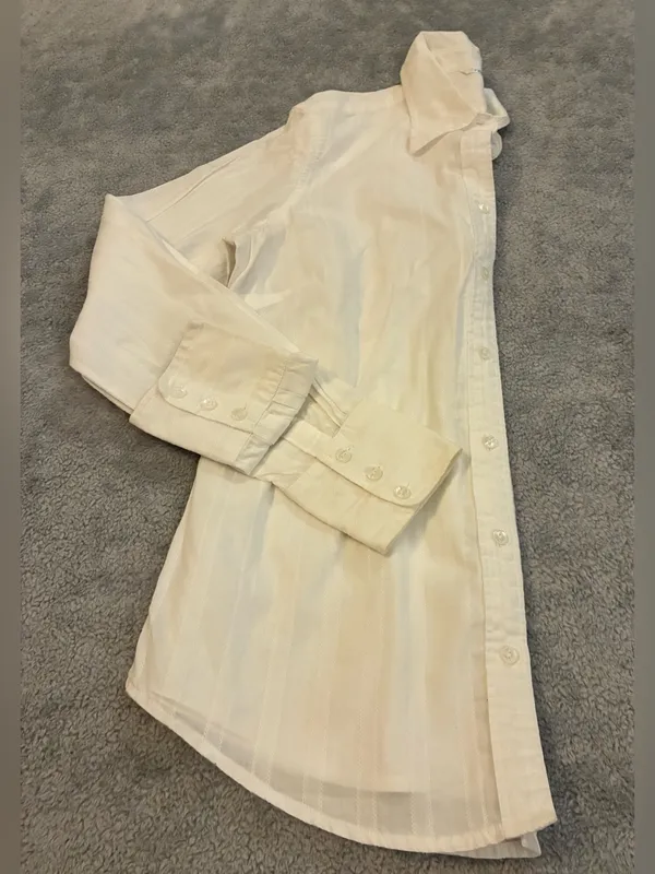 Classic Women’s IZOD Size Small White Button-Down Shirt 100% Cotton - Image 8