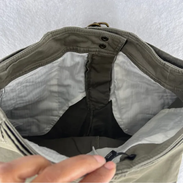 J.‎ Crew Womens High Rise Belted Military Pant Olive Green Utility Pockets 00 - Image 9