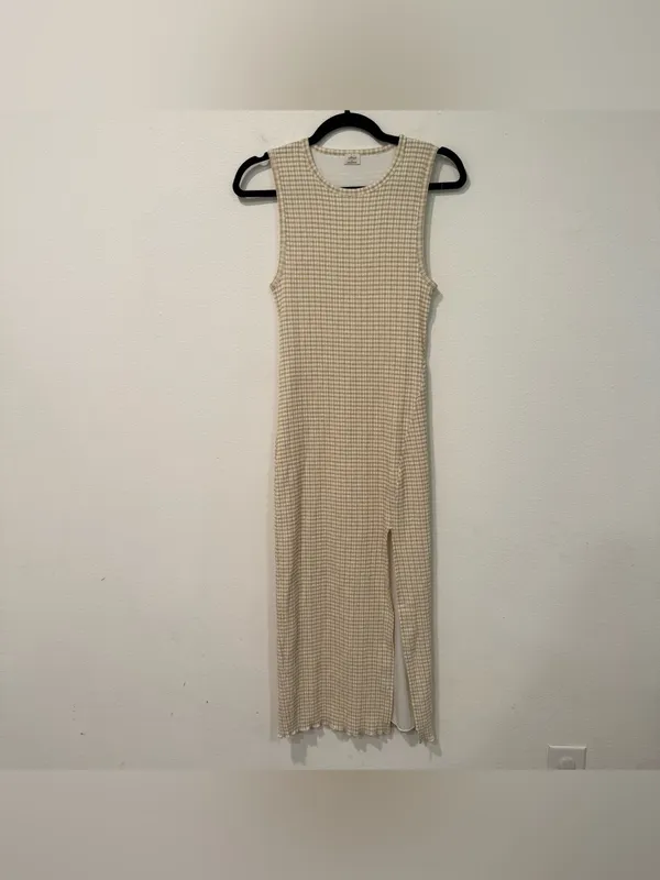 Aritzia Wilfred Verona Sleeveless Midi Dress in Hayward Birch/Espace S - Image 3