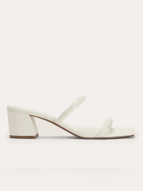 NEW Everlane The Double Strap Heel in White Ivory- Size 10.5 - Image 2
