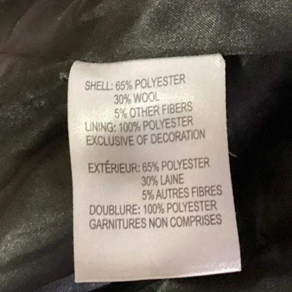 Laundry by Shelli Segal Black White Wool Blend Houndstooth Blazer Coat Jacket S - Image 4