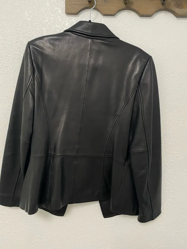 Classiques Entier Black leather jacket - Image 4