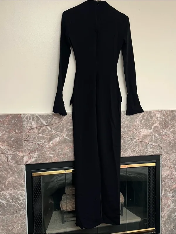 House of CB Marie Louise Mock Neck Long Sleeve Womens XS Minimalist Classic - Image 3
