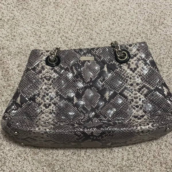 Kate Spade Maryanne Snakeskin Purse Shoulder Bag Quilted Preppy Y2K Glam - Image 2