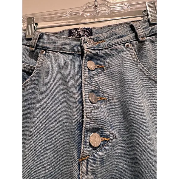 Palmettos Vintage 80s 90s High Rise‎ Mom Jeans Button Fly Light Wash 26 Waist - Image 6