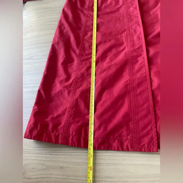 L.L. Bean Women's Vibrant Red Trench Coat - Image 10
