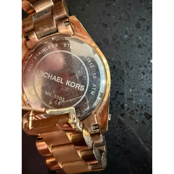 Michael Kors Bradshaw Rose Gold Chronograph Watch MK-5503 Stainless Steel Women - Image 4