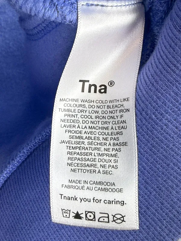TNA by Aritzia Cozy Fleece Purple Sleeveless Crop Sweatshirt - Size - Medium - Image 7