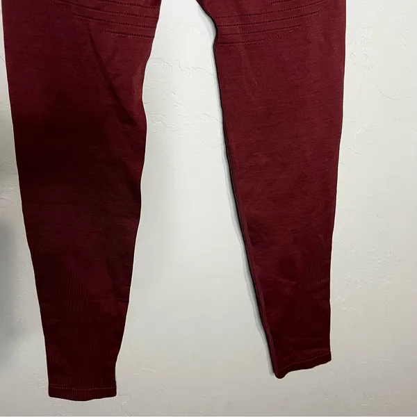 Alphalete Ozone Gingerbread Rust Orange Sculpting Compression Leggings‎ - Image 8