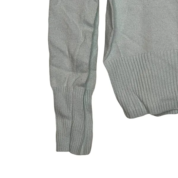 Old Navy Womens Sweater Size Medium Teal Cotton Crew Neck‎ - Image 3