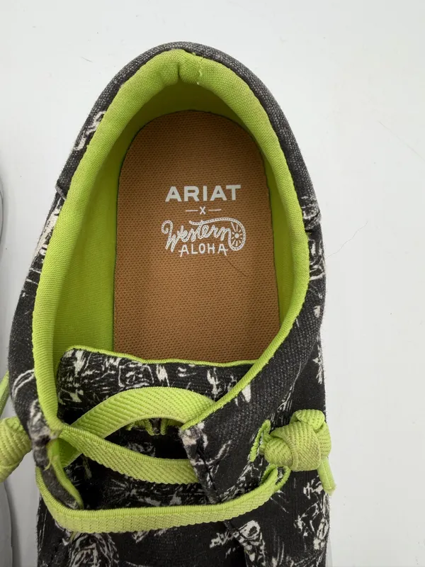 Ariat x Western Aloha Men’s 9.5D Black Print Casual Shoes 10044510 - Image 2