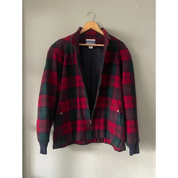 Pendleton Vintage Wool Plaid Jacket - Image 2