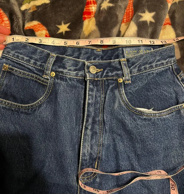 LawMan Vintage High Waisted Jeans - Image 2
