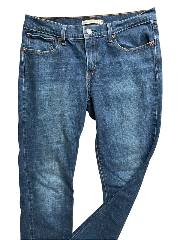 Levi's Dark Indigo 414 Relaxed Straight Jeans - Image 5