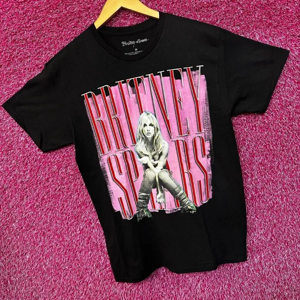 Britney Spears Pop Star Black Tshirt size Medium - Image 3