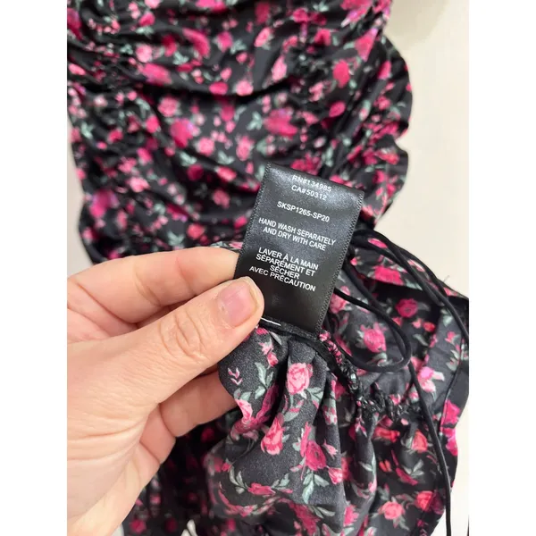 For Love & Lemons Melrose Floral‎ Mini Dress Puff Sleeve XXS Cottagecore - Image 6