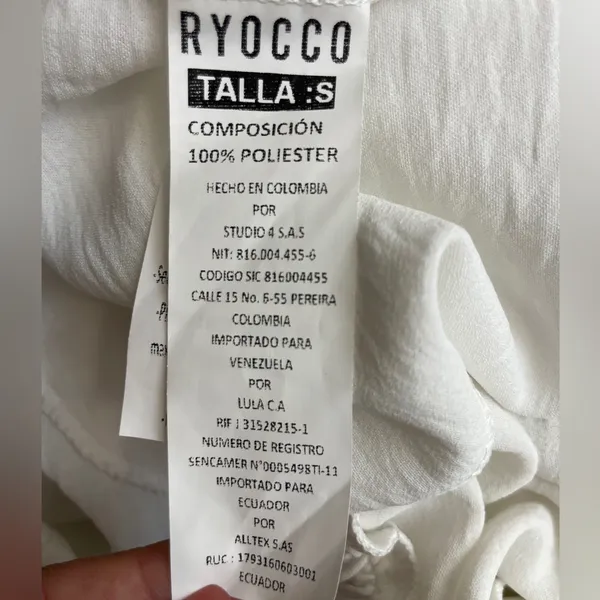 Ryocco women’s Size Small White Wide-Leg Pants with Tie Waist - (N9)✨ - Image 5