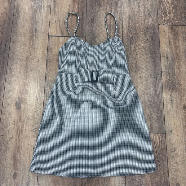 Free People My Girl Houndstooth Mini Dress Size 0 - $108 Effortless Quiet Luxury - Image 3