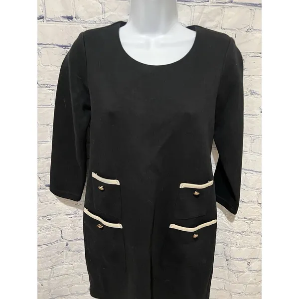 Tuckernuck Black Francoise Mod Mini Dress Extra Small XS - Image 3