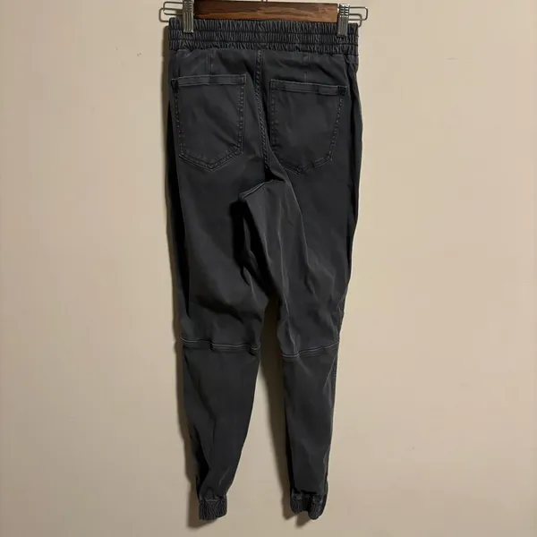 Spanx Stretch Twill Cargo Pull On Ankle Zip Jogger Gray- Size XS - Image 5