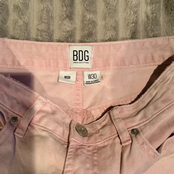 BDG Urban Outfitters Mom Jeans Pink High Waisted Tapered Leg W30‎ - Image 4