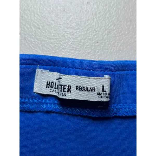 Hollister Royal Blue Strapless Skater Skirt Dress Large Corset Top‎ Stretch - Image 7