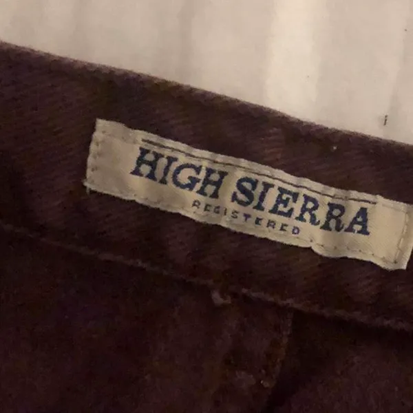 90s Burgundy purple high-waisted straight-leg mom 100% cotton pants jeans denim Size 32” waist/US size 10 - Image 5